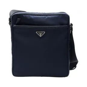 普拉达/Prada  深蓝色 尼龙 斜跨包 2VH002-064-F0008