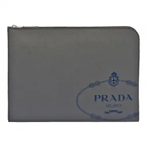 普拉达/Prada 煤灰色+波罗的海蓝  手包 2VN003 9Z2 F0JQR