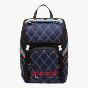 普拉达/Prada 波罗的海蓝+黑色  背包 2VZ135 2BE6 F0I47