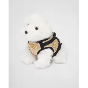 普拉达/Prada 仿水晶装饰缎面宠物犬胸背带 2YX001-2AWL-F0522