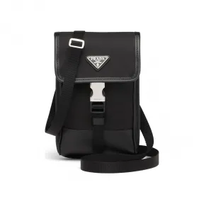 普拉达/Prada 尼龙和Saffiano 皮革手机包 2ZH109-2BBD-F0002