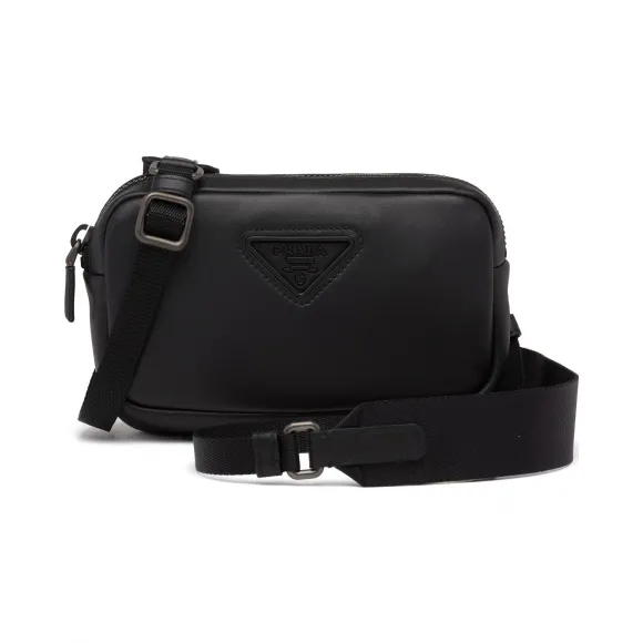 普拉达/Prada Saffiano 亮面皮革手机包 2ZT026-2DMF-F0002