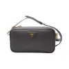 普拉达/Prada  灰色 牛皮 斜跨包 BP0542-NZV-F0417