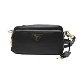 普拉达/Prada  黑色 牛皮 斜跨包 BP0585-NZV-F0002