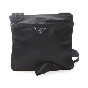 普拉达/Prada  黑色 帆布 斜跨包 BT0420-V44-F0002