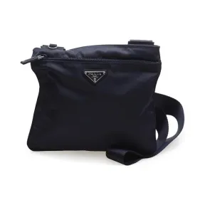 普拉达/Prada  深蓝色 尼龙 斜跨包 BT0420-V44-F0008