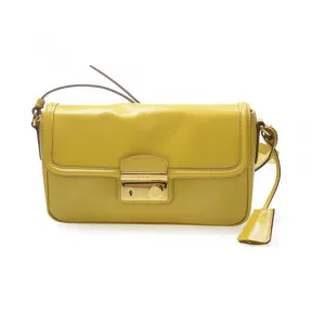 普拉达/Prada  黄色 牛皮 斜跨包 BT0911-2AO6-F065Y