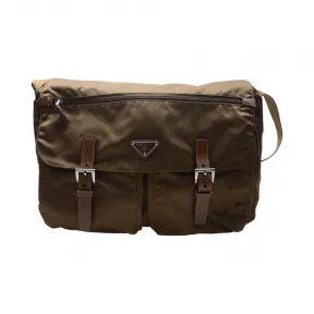 普拉达/Prada  啡色 尼龙 斜跨包 BT1738-V44-F0316