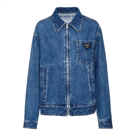 普拉达/Prada 浅丹宁色  牛仔衣 GFB201 1TP0 F0YHJ