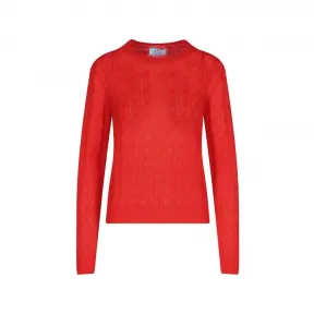 普拉达/Prada 灰色 羊绒马球针织衫 P24Q1MS221100I-F0031