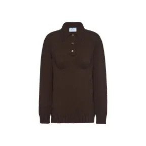 普拉达/Prada 羊绒Polo衫 P24Q1M-100I-F0192-S-221