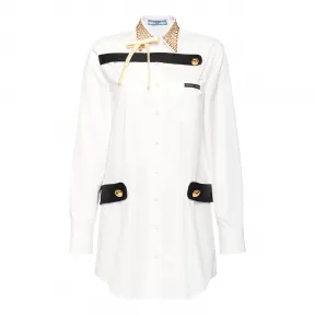 普拉达/Prada 白色、黑色和香草色  连衣裙 P38L6R 1UIB F0YPF