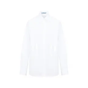 普拉达/Prada 黑色 三角徽标皮革厚底中筒靴 1WP1483LGWF070-F0002