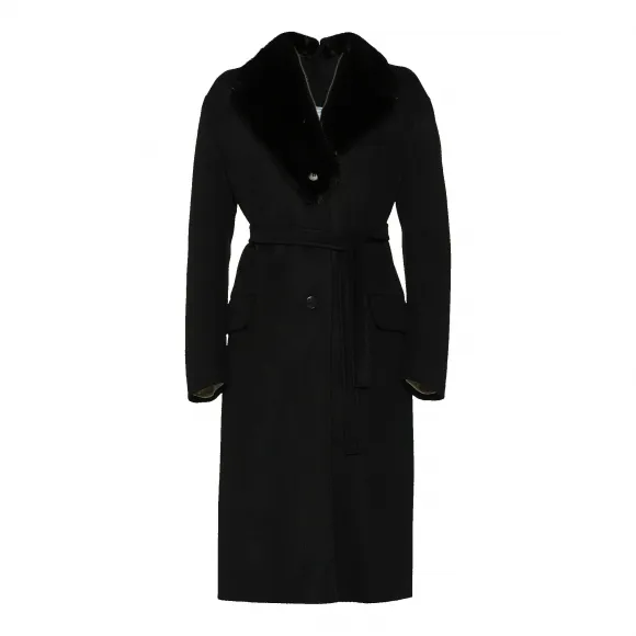 普拉达/Prada 黑色/黑色  大衣 P672HP FZA F0806