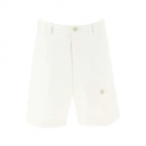 普拉达/Prada 黑色 logo荷包拼接系带靴 2TE1693KZP-F0002