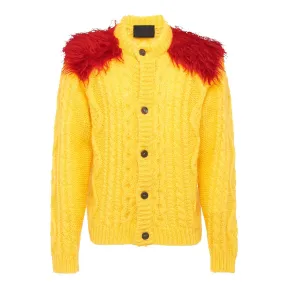 普拉达/Prada 黄色-樱桃色  开衫 UMC130 1UY2 F0ZAJ