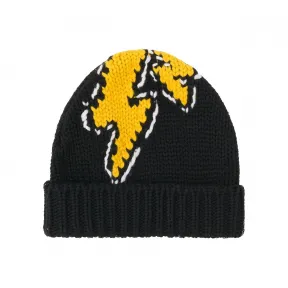 普拉达/Prada 闪电图案刺绣羊毛帽 UMD432-MPI-F0C5Z