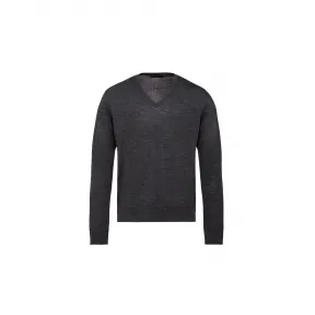 普拉达/Prada 精纺羊毛V领毛衫 UMM985-C5W-F0308