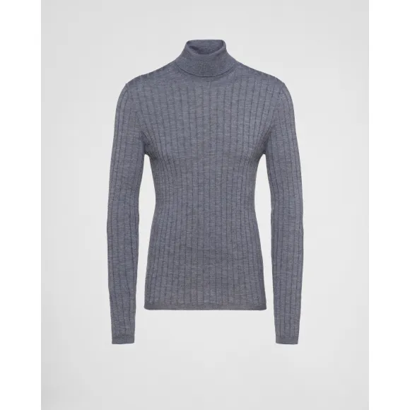 普拉达/Prada 羊绒高领针织衫 UMR506-1W3A-F0480-S-221