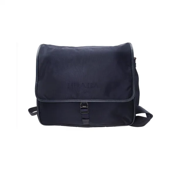 普拉达/Prada  深蓝色 尼龙 斜挎包 V166-064-F0008