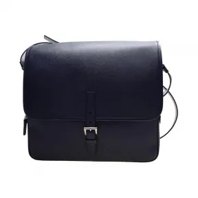 普拉达/Prada  深蓝色 牛皮 斜跨包 VA0982-9Z2-F0216