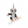 麒麟/qeelin Snowboard Bo Bo 18K白金、玫瑰金及钻石吊坠 (大) BBC-010-PD-SNOWBOARD