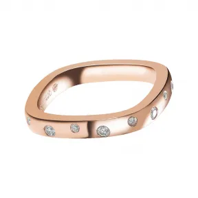 麒麟/qeelin Tien Di 18K玫瑰金钻石戒指 TD-050-RI-RGSD