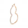 麒麟/qeelin Wulu hoop 18K玫瑰金钻石耳环 耳环单独发售 WU-020-HER-RGD2