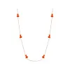 麒麟/qeelin Wulu Sautoir 18K玫瑰金及红搪瓷项链 (20吋) (可调校长度项链) WU-020-SNL8-RGREDE
