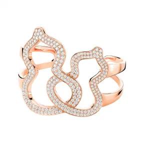 麒麟/qeelin Couture Wulu 18K玫瑰金钻石手镯 WU-020-SPBN155-RGD