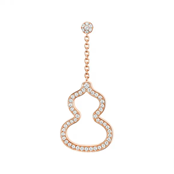 麒麟/qeelin Wulu 18K玫瑰金钻石耳环 WU-025-OER-RGD