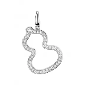 麒麟/qeelin Wulu 18K白金钻石吊坠 WU-025-OPD-WGD