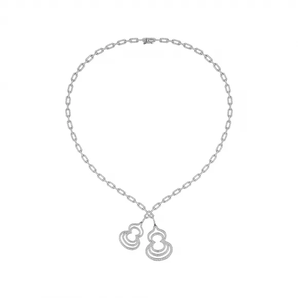 麒麟/qeelin Couture Wulu 18K白金钻石项链 WU-025-RNLG2-WGD