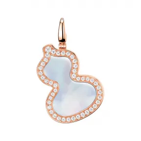 麒麟/qeelin Wulu 18K玫瑰金钻石及珍珠母贝吊坠 WU-025-SPD-RGDMOP