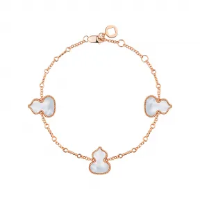 麒麟/qeelin Wulu 18K玫瑰金珍珠母贝手链 WU-030-BL3-RGMOP