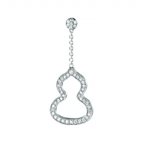 麒麟/qeelin Wulu 18K白金钻石耳环 (小) (耳环单独发售) WU-030-OER-WGD