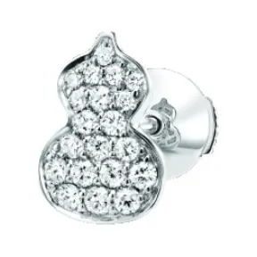 麒麟/qeelin Petite Wulu 18K白金钻石耳环 (耳环单独发售) WU-040-SER-WGD