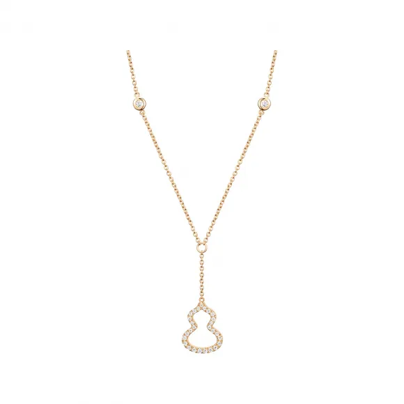麒麟/qeelin Petite Wulu 18K黄金钻石项链 WU-NL0009A-YGD