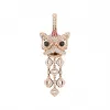 麒麟/qeelin Xi Xi 18K玫瑰金钻石、粉红蓝宝石及缟玛瑙吊坠 (中) XX-020-FPPD-RGD