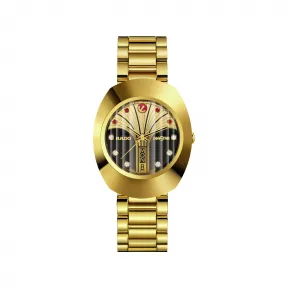 雷达/Rado DiaStar Original Limited Edition 系列 35.0MM 不锈钢 不锈钢 / PVD 自动机械机芯 男表 R12413474