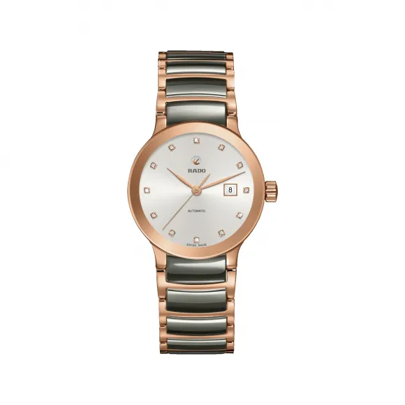 雷达/Rado Rado瑞士雷达表Centrix晶萃系列自动机械镶钻腕表 自动机械腕表 女表 R30183762