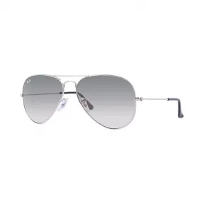 Ray-Ban 雷朋 飞行员·渐变 RB3025 银色 - 金属 - 浅灰色镜片 镜片 - 0RB3025003/3258