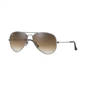 Ray-Ban 雷朋 飞行员·渐变 RB3025 枪色 - 金属 - 浅茶色 镜片 - 0RB3025004/5158