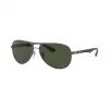 Ray-Ban 雷朋 RB8313 枪色 - 碳纤维 - 绿色 偏光镜片 - 0RB8313004/N561