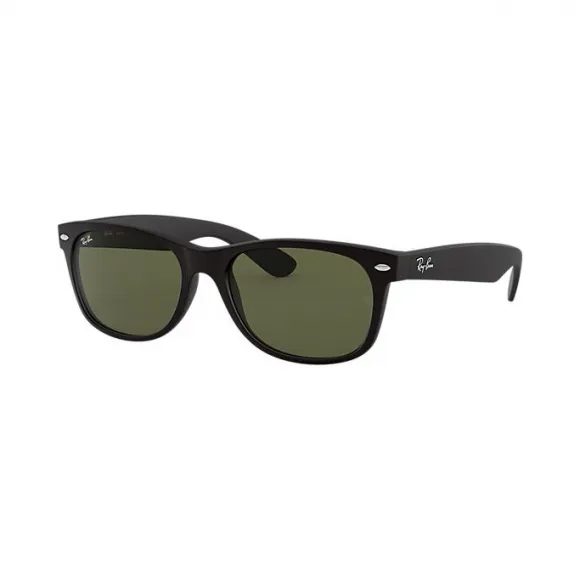 Ray-Ban 雷朋 新徒步旅行者·质感哑漆 RB2132F 黑色 - 尼龙 - 绿色 镜片 - 0RB2132F62255