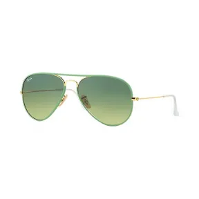 Ray-Ban 雷朋 飞行员·全色 RB3025JM 绿色 - 金属 - 绿色 镜片 - 0RB3025JM001/3M58