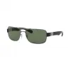 Ray-Ban 雷朋 RB3522 枪色 - 金属 - 绿色 镜片 - 0RB3522004/7161