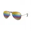 Ray-Ban 雷朋 飞行员•彩虹 RB3025 古铜色 - 金属 - Gold Rainbow 镜片 - 0RB30259020C458