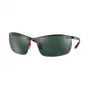 Ray-Ban 雷朋 法拉利车队系列 Rb8305m RB8305M 黑色 - 碳纤维 - 绿色 镜片 - 0RB8305MF0057164