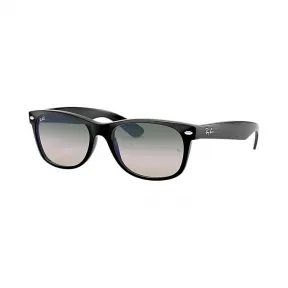 Ray-Ban 雷朋 新徒步旅行者 渐变反光镜片 RB2132F 黑色 - 尼龙 - 绿色 镜片 - 0RB2132F901/3A58